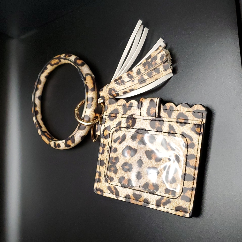 Brown Leopard Key Ring & Wallet Bangle NEW!!